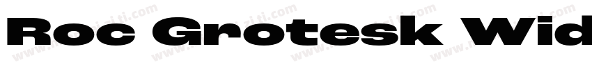 Roc Grotesk Wide字体转换